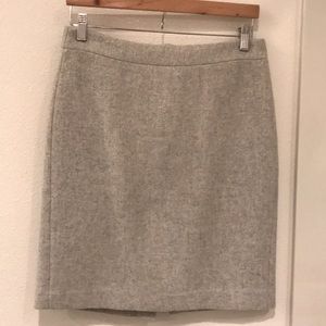 J. Crew Mercantile Double Serge Wool Pencil Skirt
